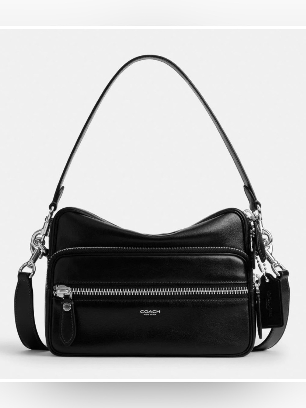 COACH Dakota Crossbody Bag - BLACK LEATHER - Picture 8 of 8